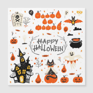 Elementos de Halloween Diseño de Conjunto Vintage