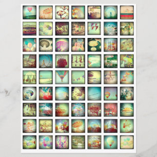 Elementos de la hoja de cálculo romántica vintage