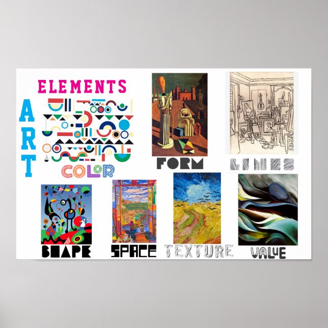 Elementos del Arte - Pinturas Famosas (Frente)