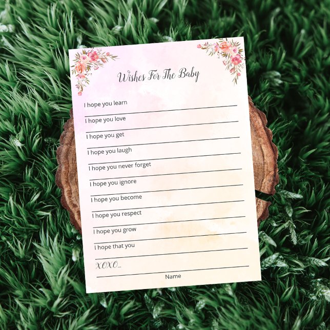 Elephant Baby Shower Desea La Tarjeta De Bebé (Subido por el creador)