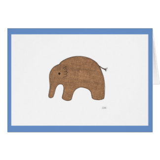 Elephant Blank Notecard para bebé dulce