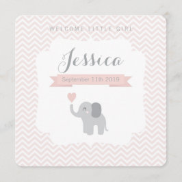 Elephant Chevron Cute, Chica del anuncio de nacimi