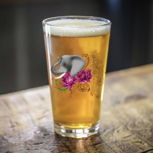 Elephant Henna Lotus Flowers