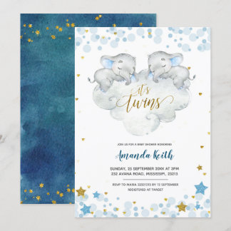 Elephant: la invitación de los gemelos a Baby Show
