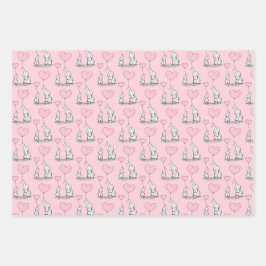 Elephant Love Design Hojas de papel de ajuste