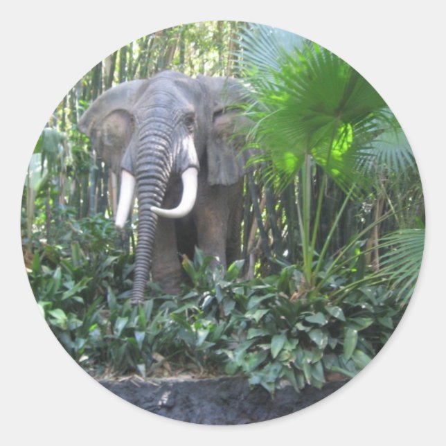 Elephant pegatina (Anverso)