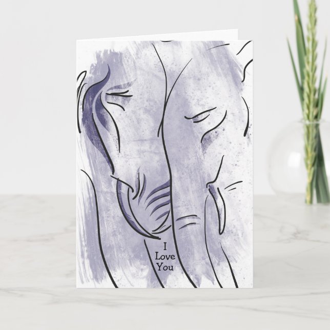 Elephant te amo tarjeta (Anverso)