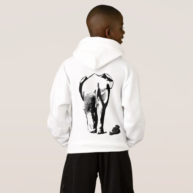 Elephant walk T-Shirt Hoodie (Reverso completo)