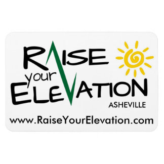 Eleva tu elevación Asheville - imán de auto