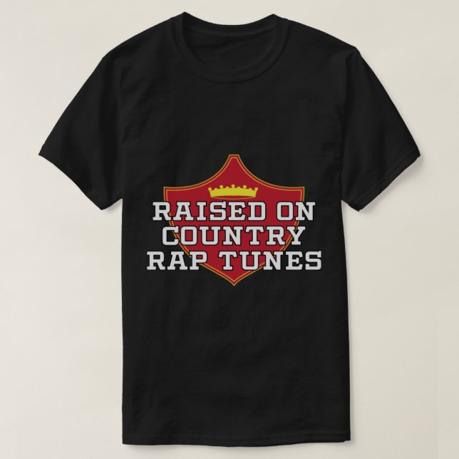 Elevado en el país Rap Tunes camiseta clásica (Diseño del anverso)