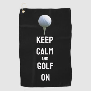 Elevar el engranaje de golf con toallas de Persona