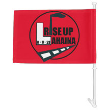Elevar la bandera del coche de apoyo de Lahaina