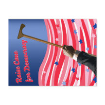 Elevar la postal de la democracia en el caña