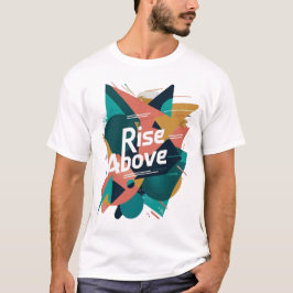 Elevar por encima de la camiseta geométrica abstra
