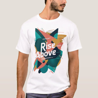 Elevar por encima de la camiseta geométrica abstra