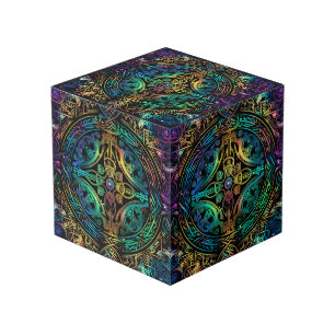 Elevar tu espacio con arte abstracto de cubo fotog