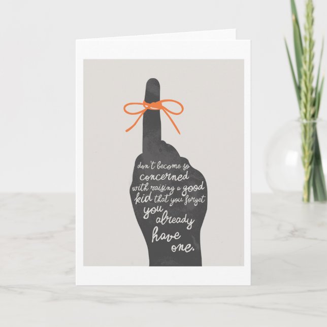 Elevar una tarjeta de niño bueno de 5"x7" (Anverso)