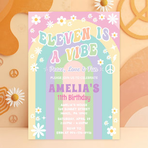Eleven es una invitación de cumpleaños de ambiente
