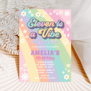 Eleven es una invitación de cumpleaños de ambiente