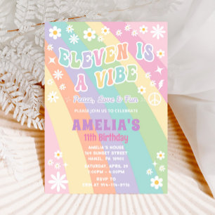 Eleven es una invitación de cumpleaños de ambiente