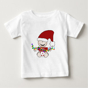 Elf bebé con camisetas y regalos con luces