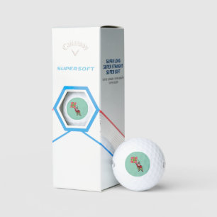 Elf con aleta de regalo Bolas de golf Supersoft 3