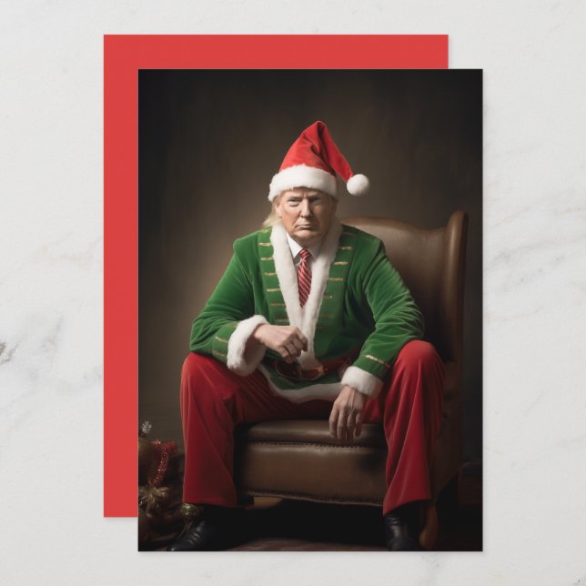 Elf Donald Trump, navidad (Anverso / Reverso)