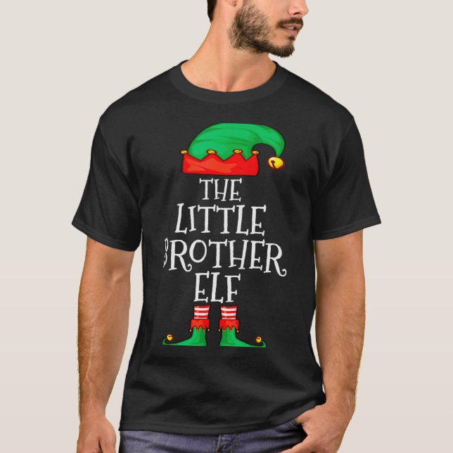 Elf Family Christmas Little Brother Elf Sweater Me (Anverso)