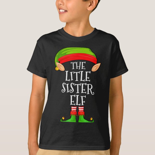 Elf Family Christmas Little Sister Elf Sweater Mat (Anverso)