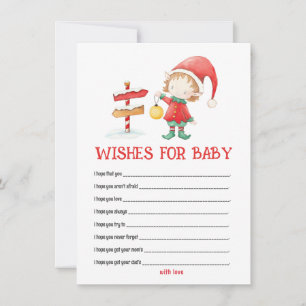 Elf, Navidades Baby Shower quiere una nota de bebé