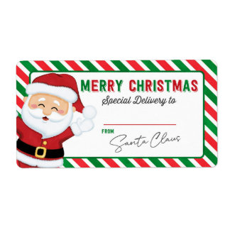 Elf navidades Del Pegatina De Regalos De Santa Gif