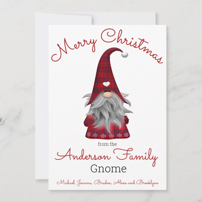Elfo Divertido y Lindo de Navidad Gnomo Personaliz (Anverso)