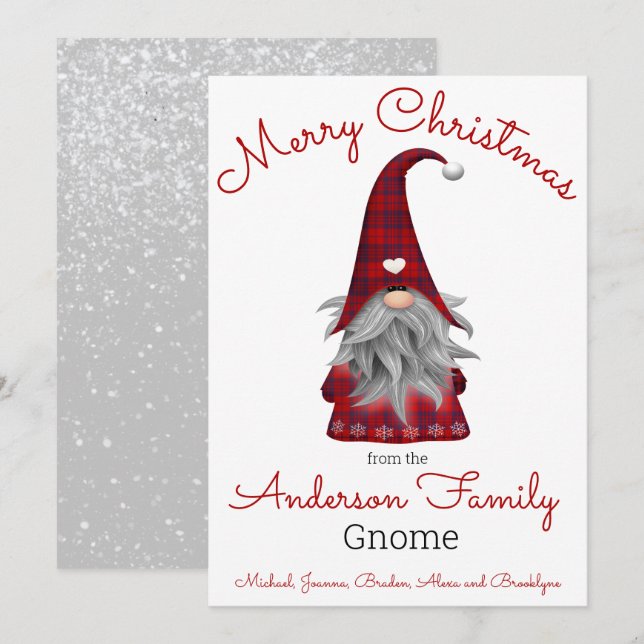 Elfo Divertido y Lindo de Navidad Personalizado Gn (Anverso / Reverso)