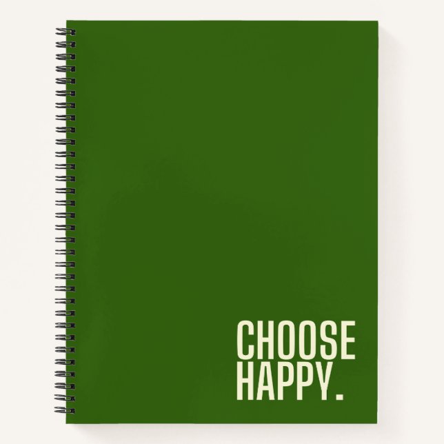 elige feliz. Cuaderno de espiral (Anverso)