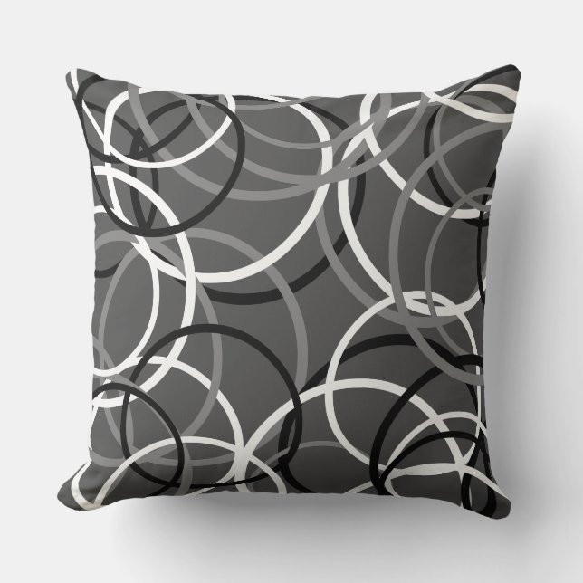 Elige la Almohada de Patrón de Círculo Múltiple de (Anverso)