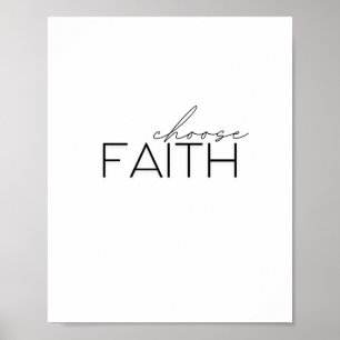 elige la fe. Poster e impresiones