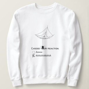 Elige tu reacción, sudadera araña