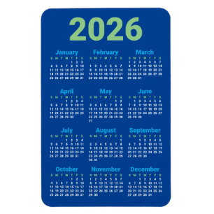 Elige tus propios colores Imán de calendario 202