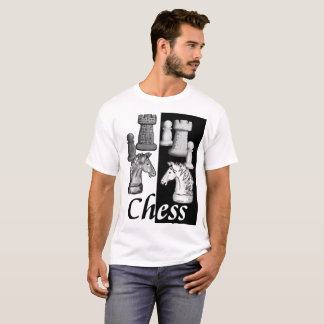 ¡Elige un bando! Camiseta de ajedrez Blanca