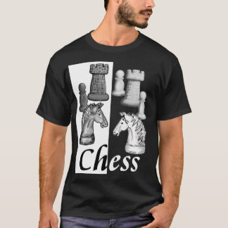 ¡Elige un bando! Camiseta de ajedrez oscura