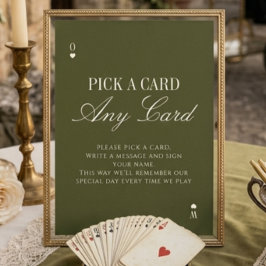 Elige una tarjeta Libro de firmas elegante para in