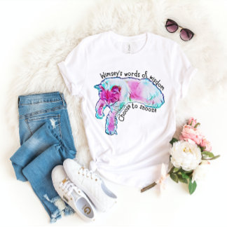 Elige usar la camiseta de Snooze Wimsey