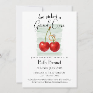 Eligió uno bueno - invitación a una ducha de novia