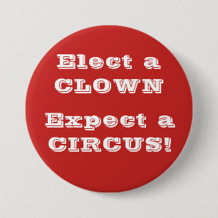 ¡Elija a un payaso, cuente con un circo!  Botón