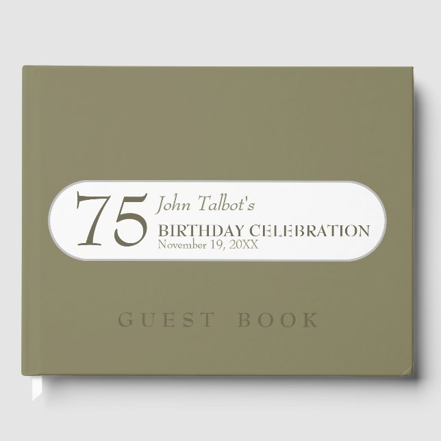 Elija Color 75º libro de invitados para celebracio (Anverso)