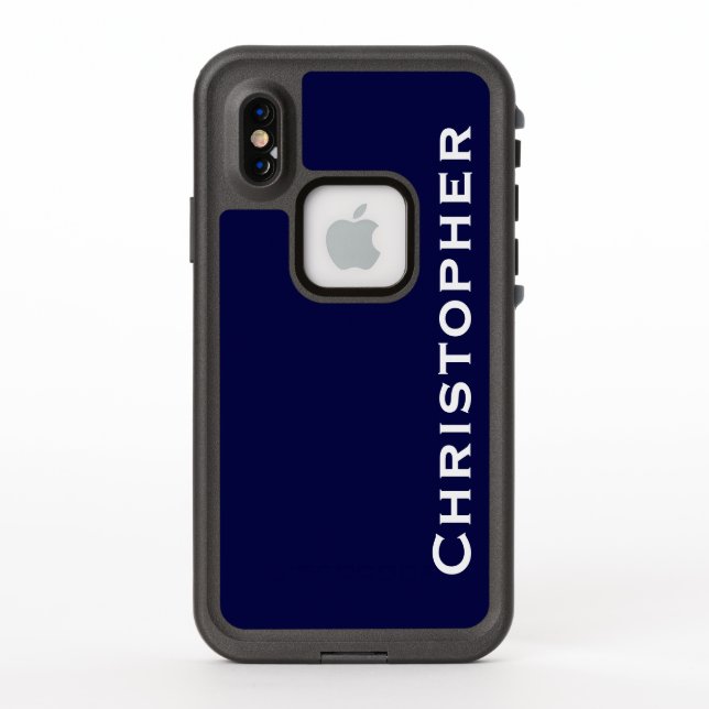 Elija el Funda azul negro oscuro impermeable para  (Reverso)