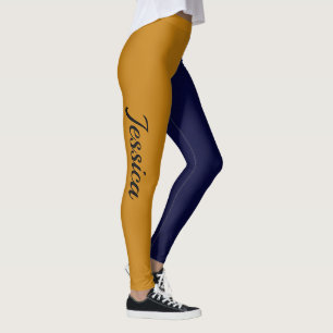ELIJA SU Alegrador Blue Gold Leggings