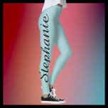 ELIJA SU Personalizado DE COLOR Yoga Leggings con<br><div class="desc">¡ELIJA SUS personalizados DE COLOR, SUS piernas de yoga! Borde a borde impreso, con su nombre en un guión grande negro en una pierna! La muestra es color azul de huevo, pero puedes fácilmente personalizar al color de tu elección, "crear el tuyo propio". También es fácil cambiar o eliminar el...</div>