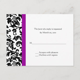 Elija sus propias tarjetas de respuesta de Boda de