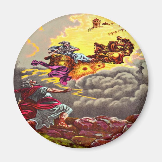 Elijah ascendió al imán del cielo (Frente)